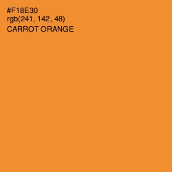 #F18E30 - Carrot Orange Color Image