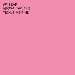 #F18EAF - Tickle Me Pink Color Image