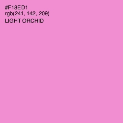 #F18ED1 - Light Orchid Color Image