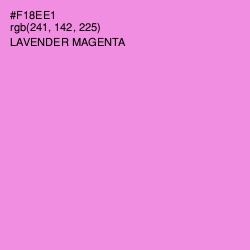 #F18EE1 - Lavender Magenta Color Image