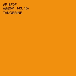 #F18F0F - Tangerine Color Image