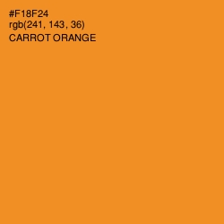 #F18F24 - Carrot Orange Color Image