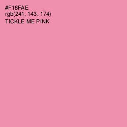 #F18FAE - Tickle Me Pink Color Image