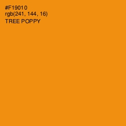 #F19010 - Tree Poppy Color Image