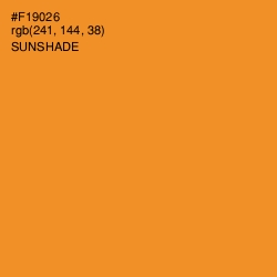 #F19026 - Sunshade Color Image