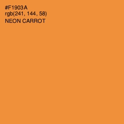#F1903A - Neon Carrot Color Image