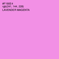 #F190E4 - Lavender Magenta Color Image