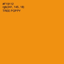 #F19112 - Tree Poppy Color Image