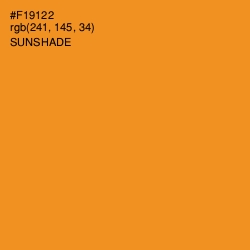 #F19122 - Sunshade Color Image