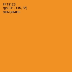 #F19123 - Sunshade Color Image