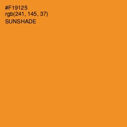 #F19125 - Sunshade Color Image