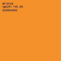 #F19128 - Sunshade Color Image