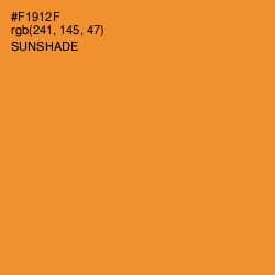 #F1912F - Sunshade Color Image