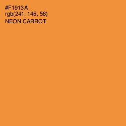 #F1913A - Neon Carrot Color Image