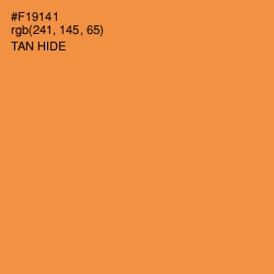 #F19141 - Tan Hide Color Image