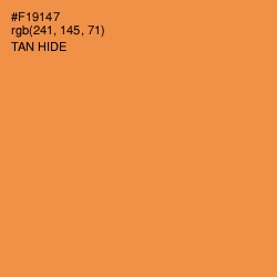 #F19147 - Tan Hide Color Image