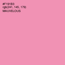 #F191B3 - Mauvelous Color Image