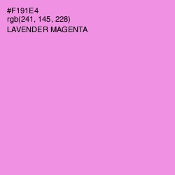 #F191E4 - Lavender Magenta Color Image