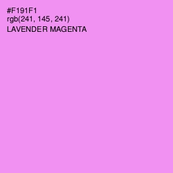 #F191F1 - Lavender Magenta Color Image