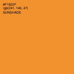 #F1922F - Sunshade Color Image