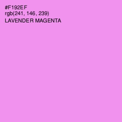 #F192EF - Lavender Magenta Color Image