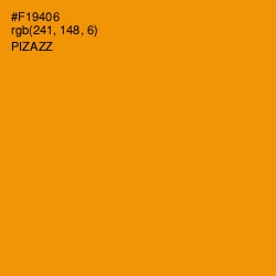 #F19406 - Pizazz Color Image