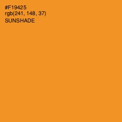 #F19425 - Sunshade Color Image