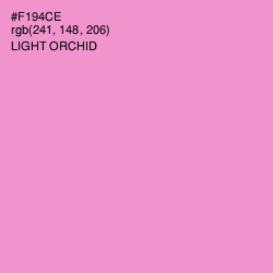 #F194CE - Light Orchid Color Image