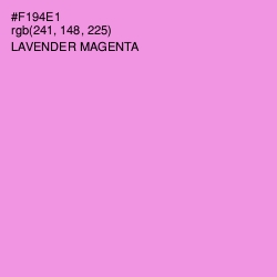 #F194E1 - Lavender Magenta Color Image