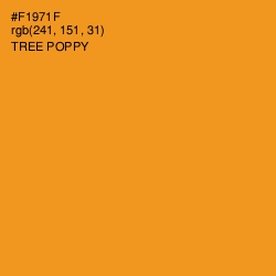 #F1971F - Tree Poppy Color Image