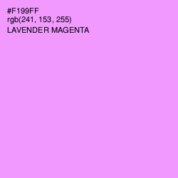#F199FF - Lavender Magenta Color Image