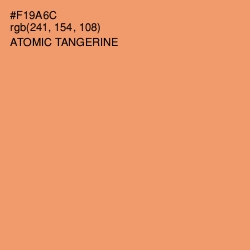 #F19A6C - Atomic Tangerine Color Image