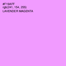 #F19AFF - Lavender Magenta Color Image