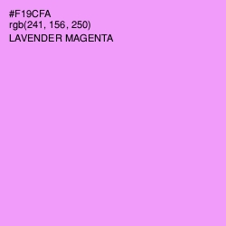 #F19CFA - Lavender Magenta Color Image