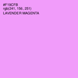 #F19CFB - Lavender Magenta Color Image