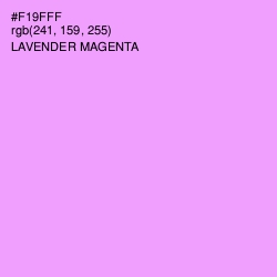 #F19FFF - Lavender Magenta Color Image