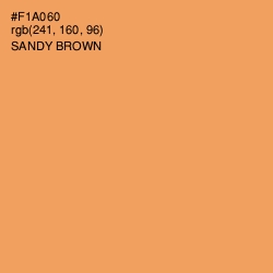 #F1A060 - Sandy brown Color Image