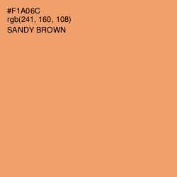 #F1A06C - Sandy brown Color Image