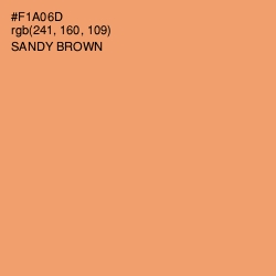 #F1A06D - Sandy brown Color Image