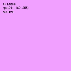 #F1A0FF - Mauve Color Image