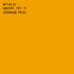 #F1A101 - Orange Peel Color Image