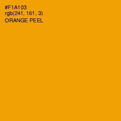 #F1A103 - Orange Peel Color Image