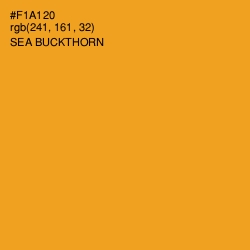 #F1A120 - Sea Buckthorn Color Image