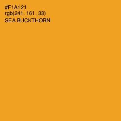 #F1A121 - Sea Buckthorn Color Image