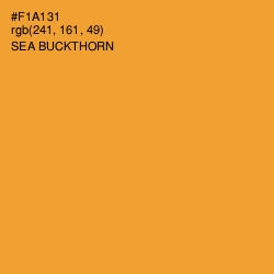 #F1A131 - Sea Buckthorn Color Image