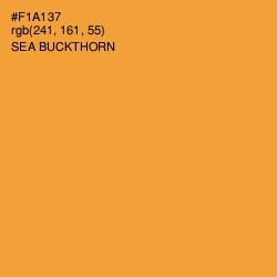 #F1A137 - Sea Buckthorn Color Image