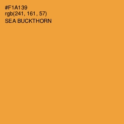 #F1A139 - Sea Buckthorn Color Image