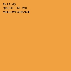 #F1A140 - Yellow Orange Color Image