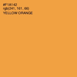 #F1A142 - Yellow Orange Color Image