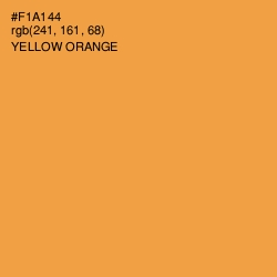 #F1A144 - Yellow Orange Color Image